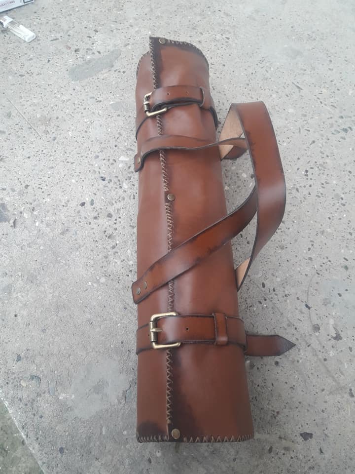 Braon rolo torba za noževe